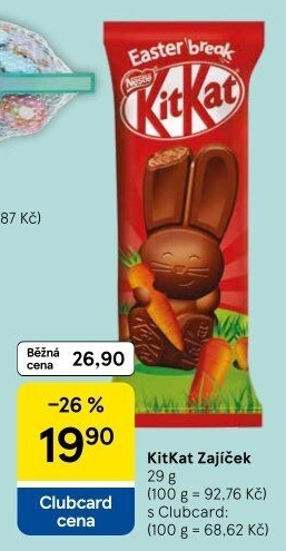 Čokoládový zajíc Kit Kat