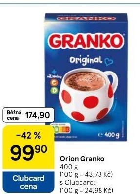 Instantní kakao Granko Orion