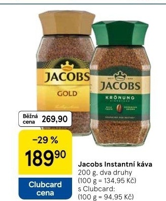 Instantní kávy Jacobs