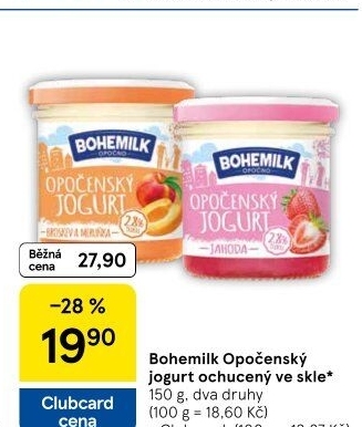 Jogurt ochucený Opočenský Bohemilk