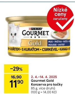Konzerva pro kočky Gold Gourmet Purina