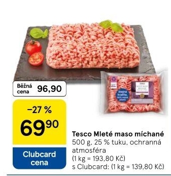 Mleté maso mix Tesco