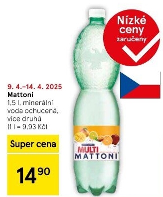 Ochucená voda Mattoni