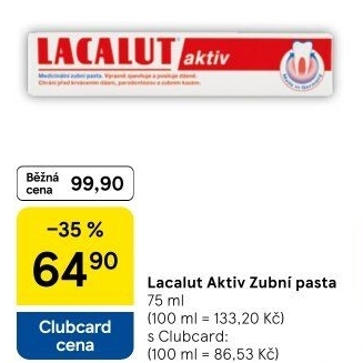 Pasta na zuby Aktiv Lacalut