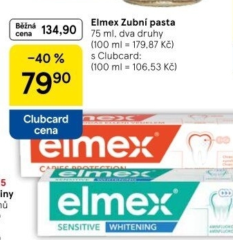 Pasty na zuby Elmex