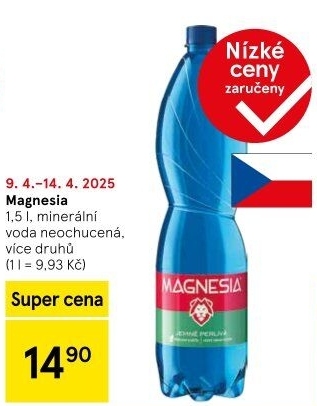Přírodní voda Magnesia