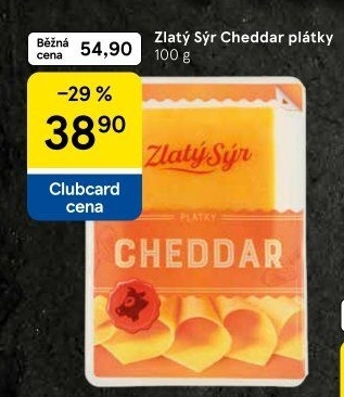 Sýr Cheddar Zlatý sýr