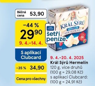 Sýr Hermelín Král sýrů