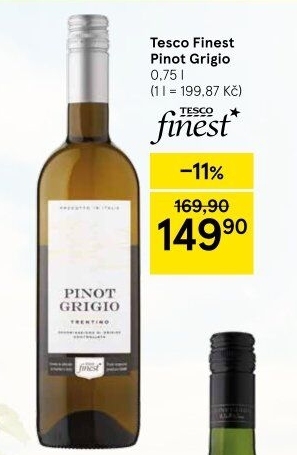 Víno Pinot Grigio Tesco Finest
