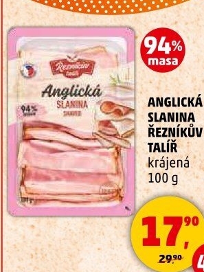 Anglická slanina Řezníkův talíř