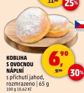 Kobliha s ovocnou náplní
