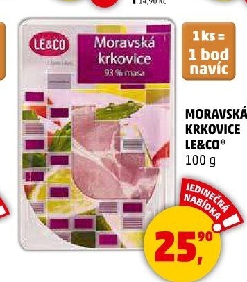 Moravská krkovička LE&amp