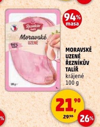Moravské maso uzené Řezníkův talíř