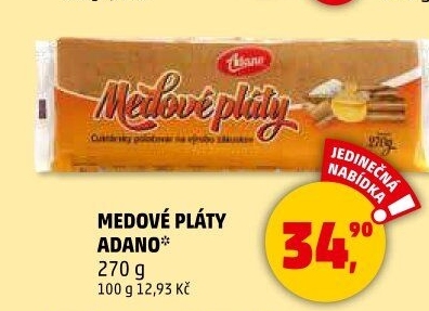 Pláty medové Adano