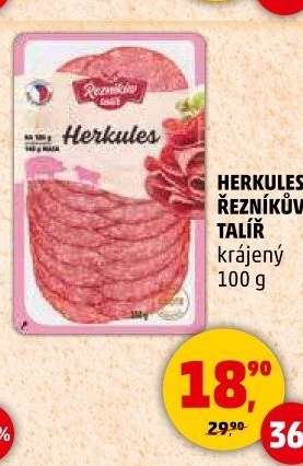 Salám Herkules Řezníkův talíř