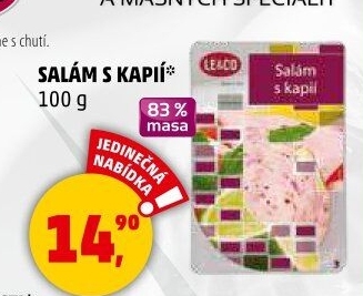 Salám s kapií LE&amp