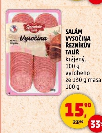 Salám Vysočina Řezníkův talíř