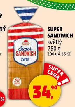 Super sandwich Karlova Koruna