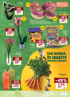 akční leták BILLA 9.4.2025-15.4.2025