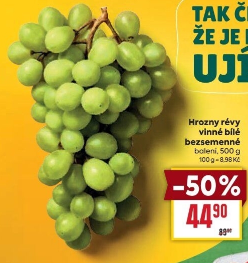 Hrozny bílé bezsemenné
