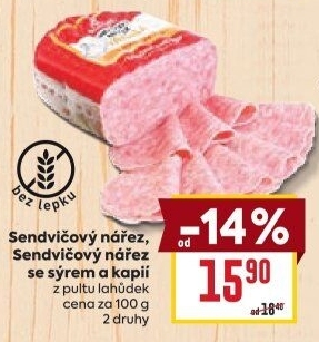 Nářez sendvičový Váhala