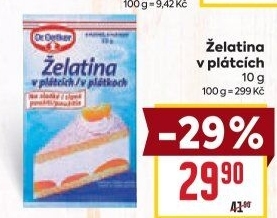 Plátková želatina Dr.Oetker