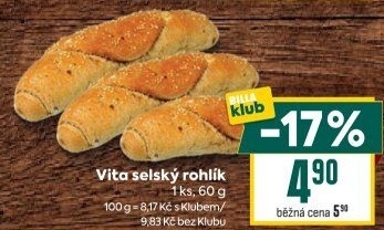 Rohlík Vita selský