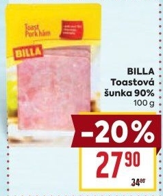 Šunka toastová Billa