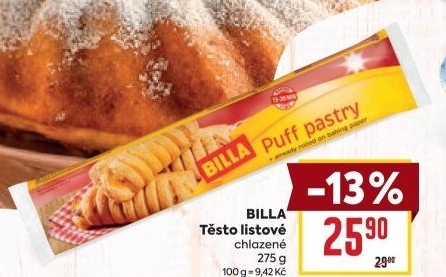 Těsto listové Billa