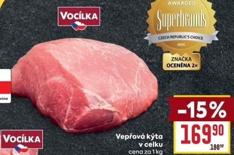 Vepřová kýta bez kosti Vocílka