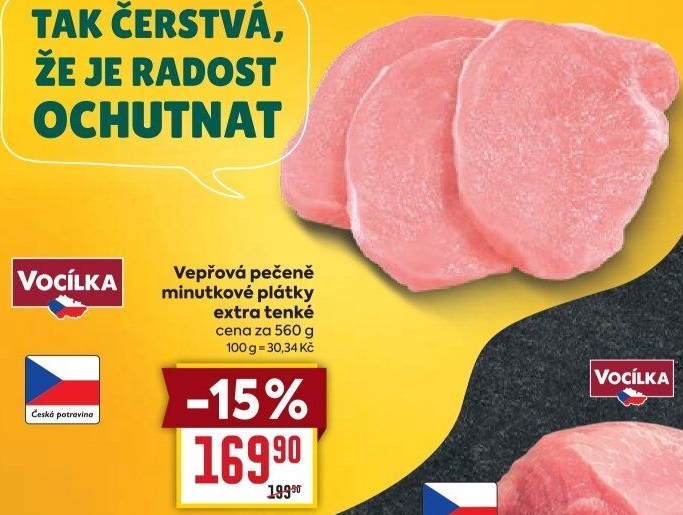 Vepřová pečeně bez kosti Vocílka