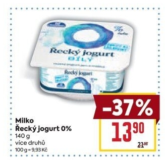 Bílý jogurt řecký 0% Milko