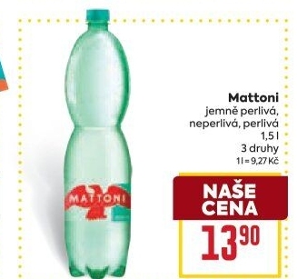 Přírodní voda Mattoni