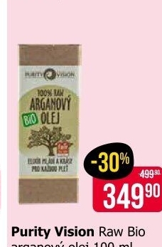 Arganový olej bio Purity Vision
