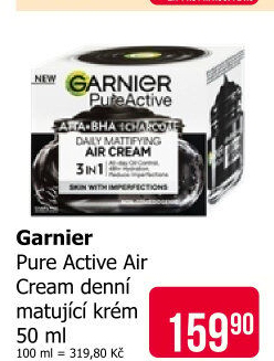 Krém pleťový matující Pure Active Charcoal Garnier