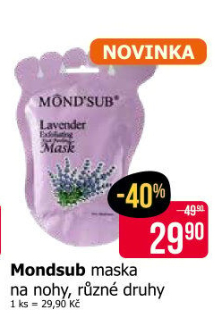 Maska na nohy Mondsub