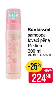 Samoopalovací pěna Sunkissed