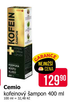 Šampon kofeinový Cemio