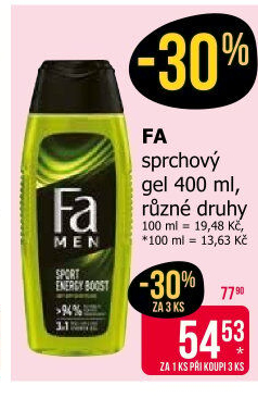 Sprchový gel Fa