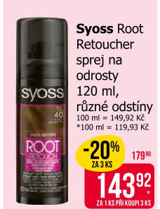 Sprej na odrosty Root Retoucher Syoss