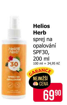Sprej na opalování OF 30 Helios Herb