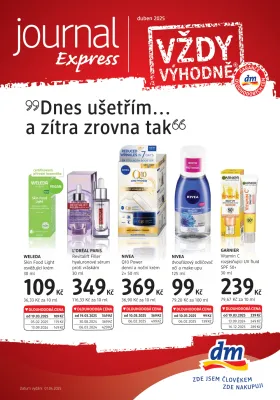 akční leták dm drogerie 1.4.2025-30.4.2025