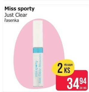 Řasenka Just Clear Miss Sporty