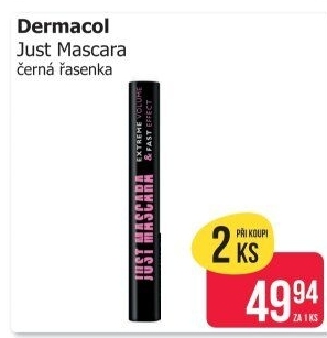 Řasenka Just Mascara Dermacol