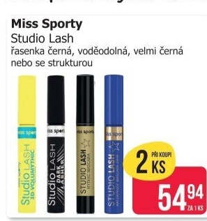Řasenka Studio Lash Dark Miss Sporty