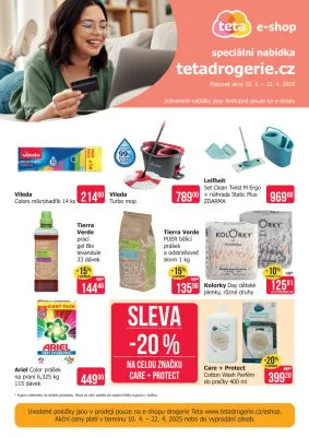 akční leták Teta drogerie 10.4.2025-22.4.2025