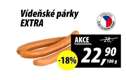 Párky vídeňské extra