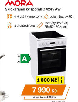 Elektrický sporák MORA C 4245 AW