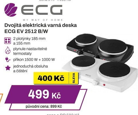 Elektrický vařič ECG EV 2512