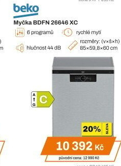 Myčka nádobí Beko BDFN 26646 XC